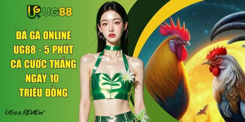 Đá Gà Online UG88 - 5 Phút Cá Cược Thắng Ngay 10 Triệu Đồng