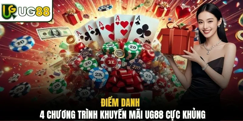 Điểm danh 4 chương trình khuyến mãi UG88 cực khủng